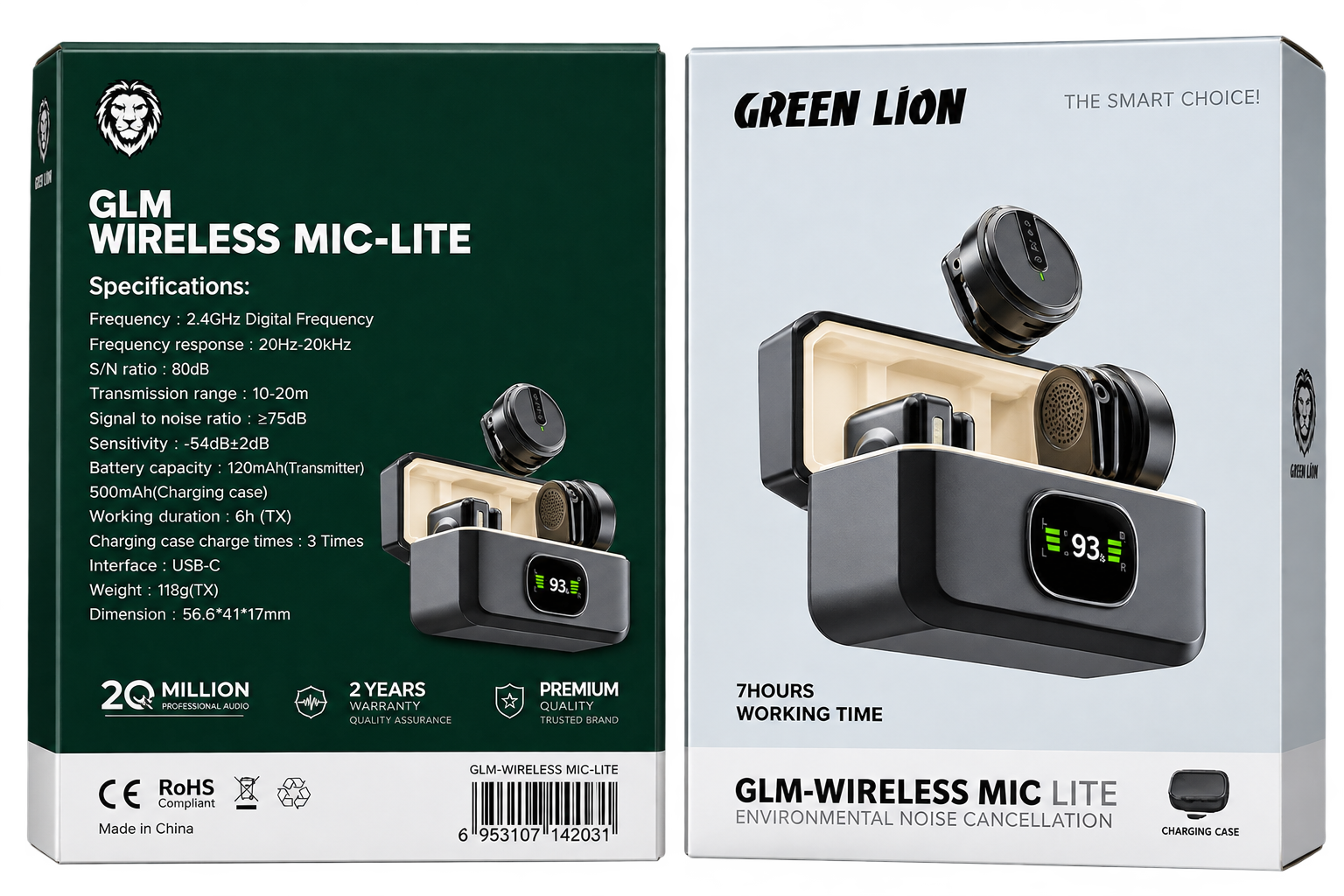 میکروفن یقهای بی سیم گرین لاین مدل GLM Lite